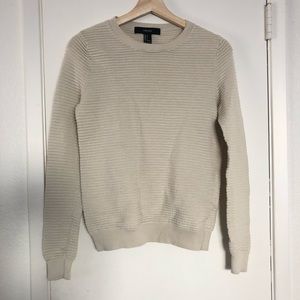 Beige Ribbed sweater